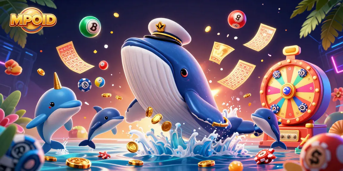 MPOID's captivating lottery scene with vibrant characters and dynamic elements promising excitement.