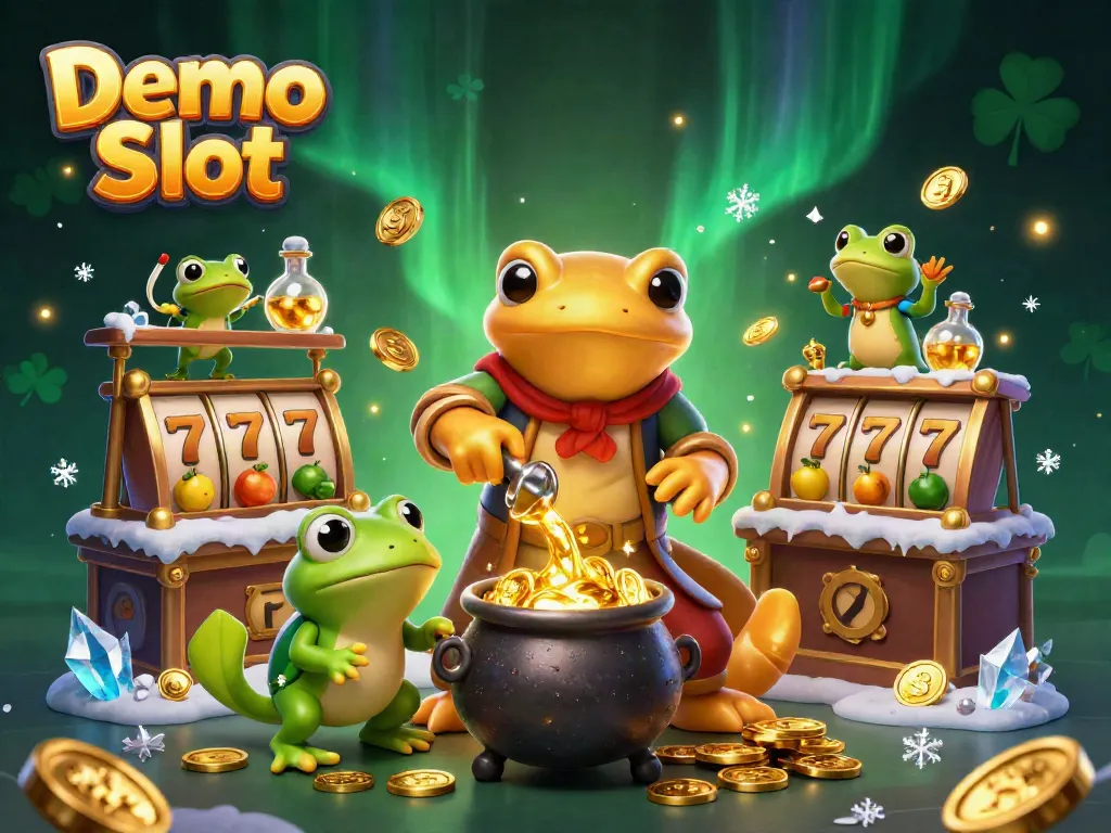 Spin and win with exciting Demo Slot adventures featuring vibrant game elements and detailed characters.
