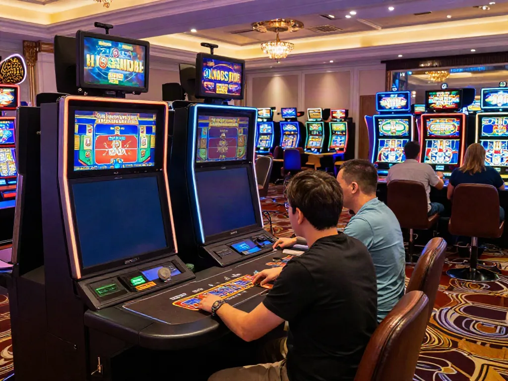 Vibrant online casino atmosphere at ku88vt.com showcasing engaging games and players.