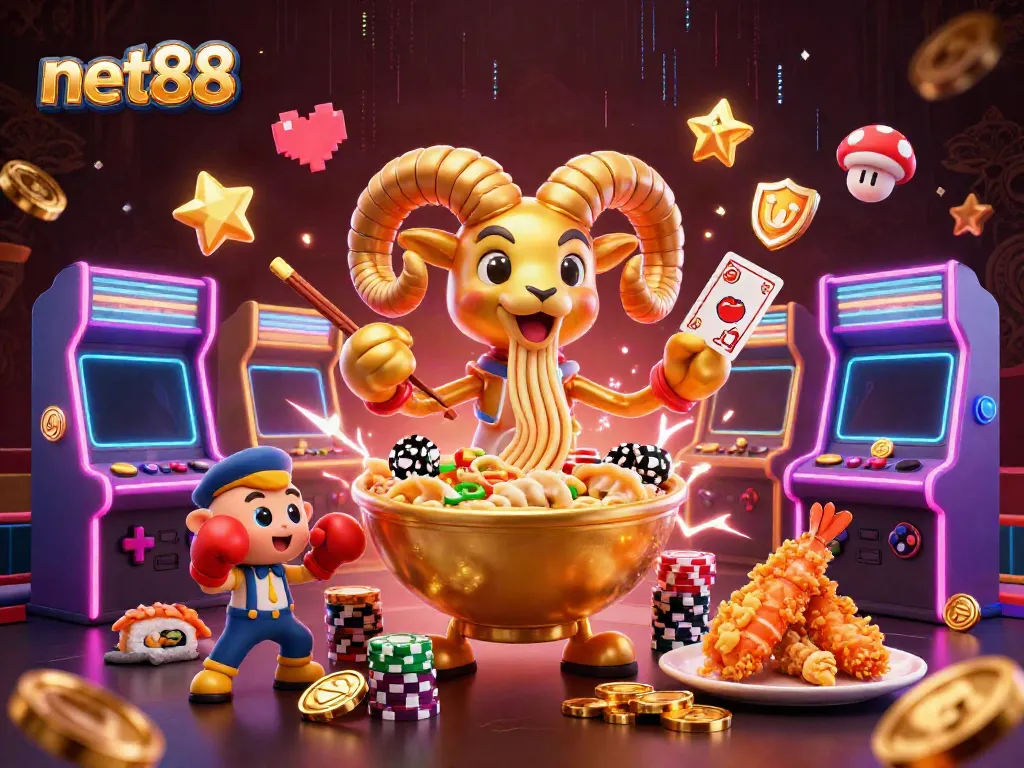 Engage with net88's thrilling online gaming atmosphere featuring vibrant 3D characters.